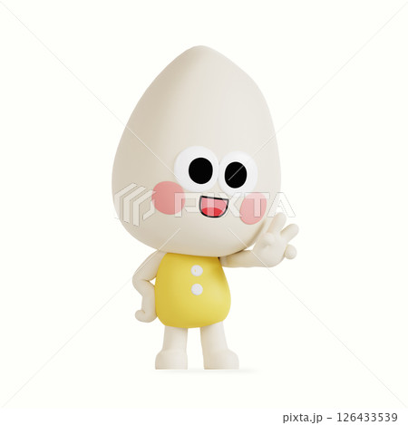 Cute anthropomorphic local specialty rice character Cute anthropomorphic local specialty rice character 126433539