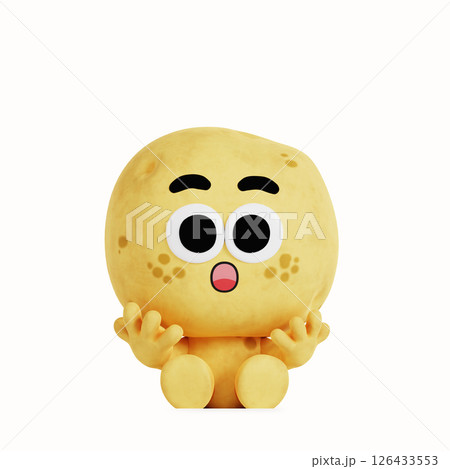 A cute anthropomorphic local specialty potato character A cute anthropomorphic local specialty potato character 126433553