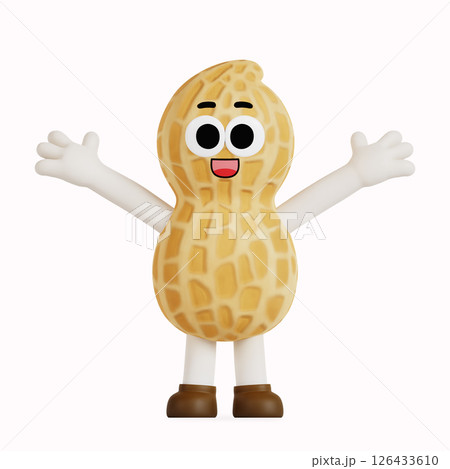 Cute anthropomorphic local specialty ttongkkong character 126433610