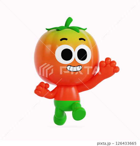 Cute local specialty tomato character Cute local specialty tomato character 126433665