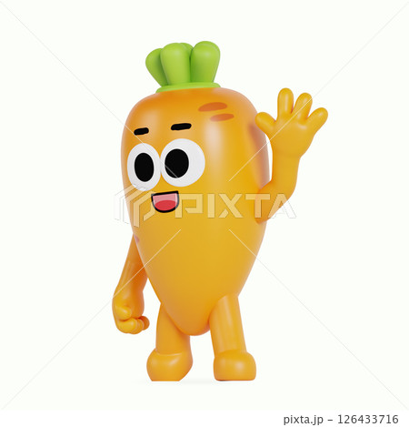 Cute local specialty carrot character Cute local specialty carrot character 126433716
