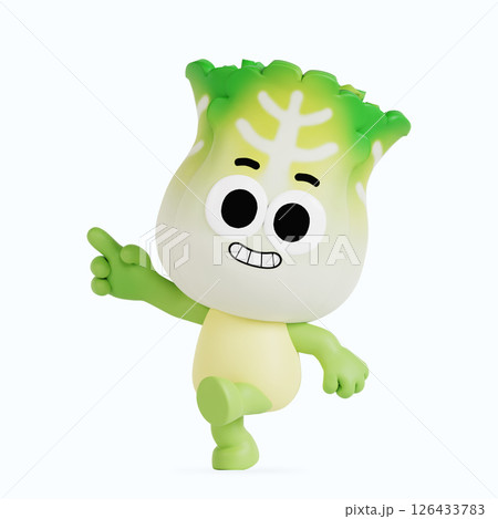 Cute local specialty cabbage character Cute local specialty cabbage character 126433783
