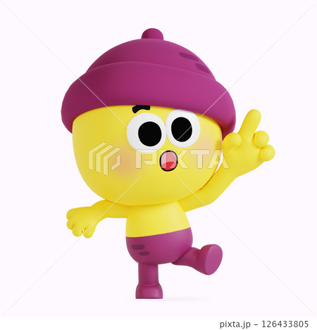 Cute local specialty sweet potato character 126433805