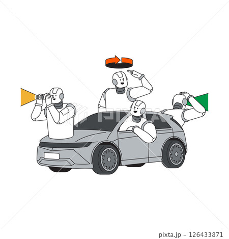Robots supporting vehicle surveillance tasks 126433871