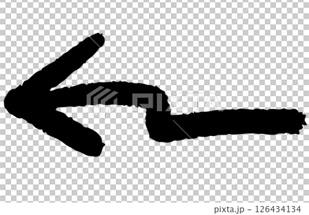 Simple hand-drawn arrow vector 126434134