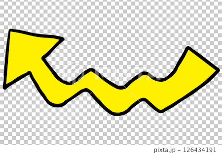 簡單的手繪箭頭向量 126434191