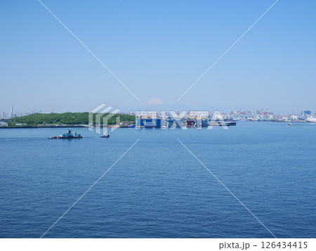 東京ゲートブリッジから見る東京景観 126434415