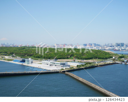 東京ゲートブリッジから見る東京景観 126434423