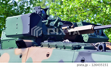 Tank turret with armament and modern armor protection systems. Tank turret with armament and modern armor protection systems. 126435151