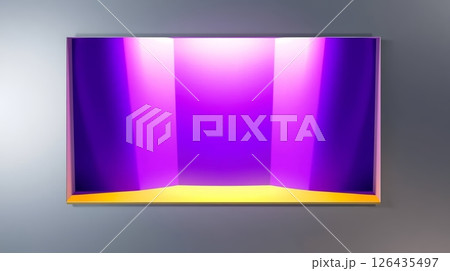 modern rectangular digital screen with purple...のイラスト素材 [126435497] - PIXTA