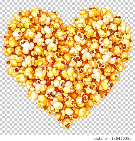 watercolor popcorn clipart bundle includes a variety of delicious snack-themed illustrations in striped buckets, paper bags, food stalls, popcorn trucks, and assorted gourmet toppings.  126436380