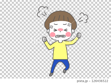 Child having a tantrum Child having a tantrum 126436522