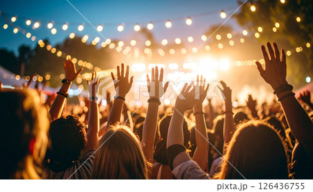 野外フェスイメージ(AI生成画像) 野外フェスイメージ(AI生成画像) 126436755