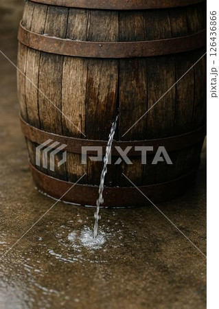 樽からの水漏れ 126436866
