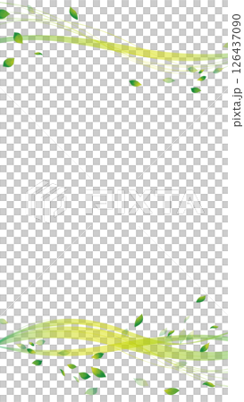 綠葉和曲線 1 16:9 垂直 綠葉和曲線 1 16:9 垂直 126437090