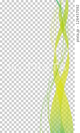 綠色流動曲線 1 16:9 垂直 126437092