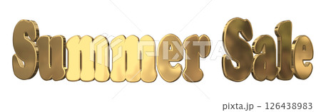 3DCG文字「Summer Sale(サマーセール)」 3DCG文字「Summer Sale(サマーセール)」 126438983
