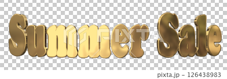 3DCG文字「Summer Sale(サマーセール)」 3DCG文字「Summer Sale(サマーセール)」 126438983