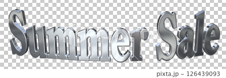 3DCG文字“夏季促銷” 3DCG文字“夏季促銷” 126439093