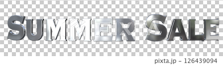 3DCG文字“夏季促銷” 126439094