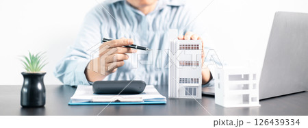 Real estate agent helped the client secure a mortgage loan for their property investment, ensuring the contract was properly handled by the broker. investment, property, estate, loan, real, mortgage. Real estate agent helped the client secure a mortgage loan for their property investment, ensuring the contract was properly handled by the broker. investment, property, estate, loan, real, mortgage. 126439334