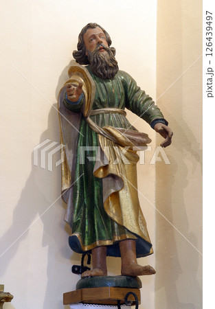 Saint Paul the Apostle, statue in the Church of Saint Francis Xavier in Vugrovec, Croatia Saint Paul the Apostle, statue in the Church of Saint Francis Xavier in Vugrovec, Croatia 126439497