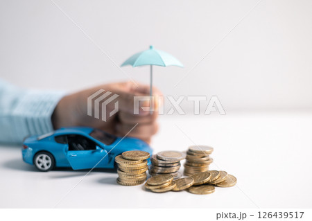 Auto insurance is a business concept that offers vehicle protection, transport security, and assurance for car owners. insurance, vehicle, car, auto, transport, protection, security, business. 126439517