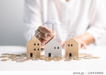 Mortgage insurance provides security and assurance for both lender and homeowner, safeguarding investment in property and ensuring stability of business dealing with home loan and real estate. 126439900