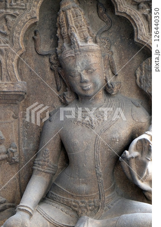 Avalokitesvara, from 10th century found in Khondalite Kendrapara, Odisha now exposed in the Indian Museum in Kolkata, West Bengal, India Avalokitesvara, from 10th century found in Khondalite Kendrapara, Odisha now exposed in the Indian Museum in Kolkata, West Bengal, India 126440350