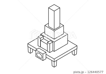 シンプルなお墓 シンプルなお墓 126440577