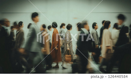 Modern City Life Architecture, Fashion, and Movement in One Frame 126440584