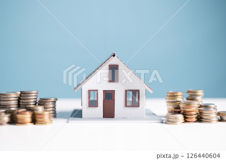 Buy a house, save money diligently, understand finance and saving strategies, and consider a home loan as crucial investment in your financial and business future. save, money, house, finance, saving 126440604