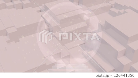 Image of bubble with stars over white shapes moving Image of bubble with stars over white shapes moving 126441350
