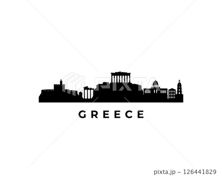 Vector Greece skyline. 126441829