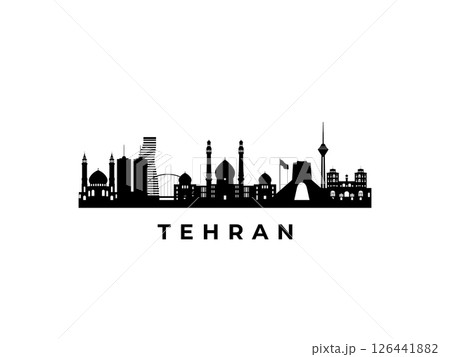 Vector Tehran skyline. 126441882