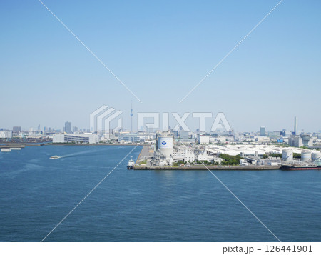 東京ゲートブリッジから見る東京景観 126441901