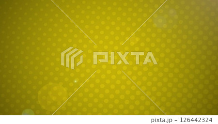 Image of light spots over spots on yellow background 126442324