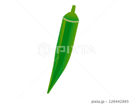 シンプルなオクラのイラスト 126442893