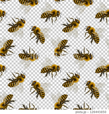 Bee pattern illustration 126443850