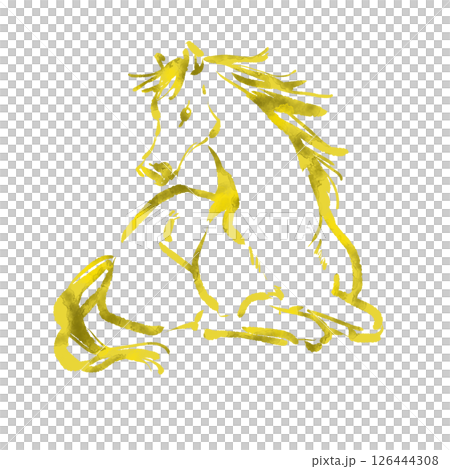 和風の馬のイラスト 和風の馬のイラスト 126444308