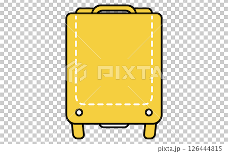 書包的簡單線條圖標 126444815