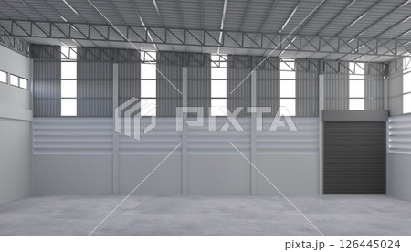 3d rendering of interior warehouse 126445024