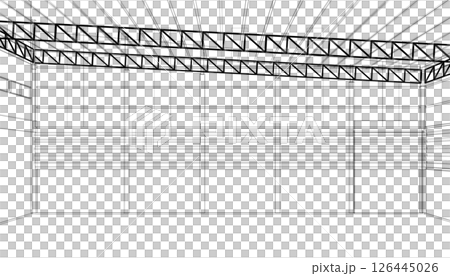 3d rendering of interior warehouse 126445026