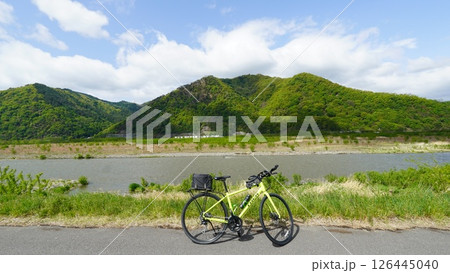 千曲川サイクリングロードを走る 126445040