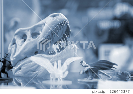 Detailed models in different form printed on 3D printer from polymer close-up. Detailed object created by 3D printer using 3D printing method. Concept 3D Printing. SLA printing technology. Blue color Detailed models in different form printed on 3D printer from polymer close-up. Detailed object created by 3D printer using 3D printing method. Concept 3D Printing. SLA printing technology. Blue color 126445377