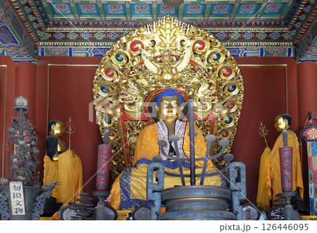Blue Buddha Altar, Yonghe Gong Buddhist Lama Temple in Beijing 126446095