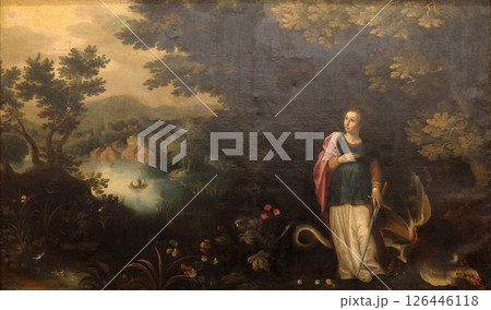 Jan Brueghel: Saint Margaret, exposed in the Croatian Academy of Sciences and Arts in Zagreb 126446118