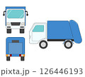 ゴミ収集車 126446193