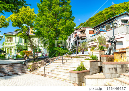 【重要伝統的建造物群保存地区】北野町山本通　萌黄の館の見える風景　兵庫県神戸市中央区 126446487
