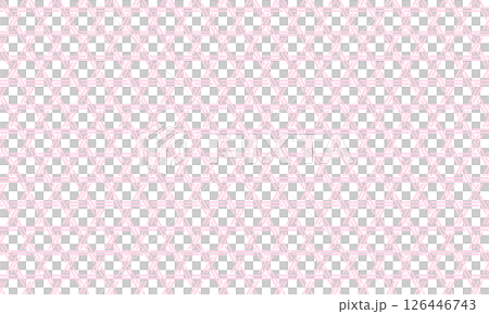 A double, disconnected pink basket weave frame 126446743